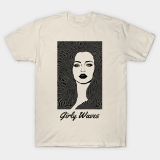 girly waves, surfer girl, surf vibes, v3 T-Shirt